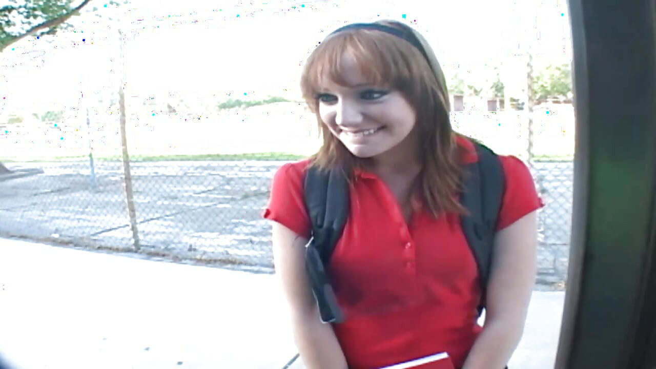 Picked up teen gets slammed and jizzed on pussy