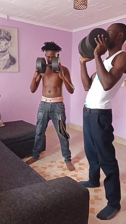 Having a Workout with My Dude