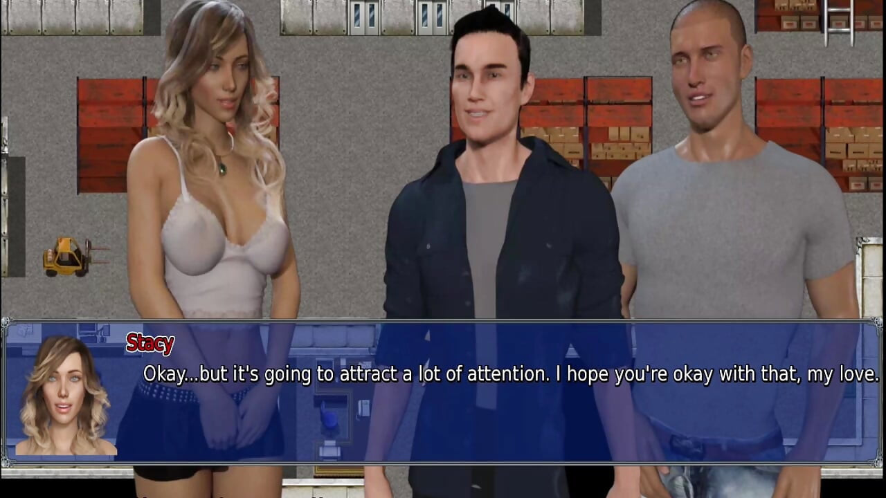 The office wife #22 - Stacy teased Zack and later on Simon played with Stacy's pussy