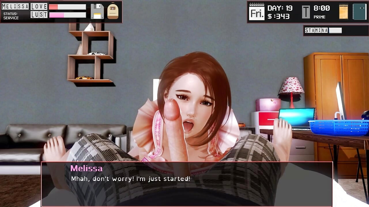 ความสุขไม่จํากัด v0.2.8 ตอน 14 ครูฟิตเนสแก้ผ้าโดย Loveskysan69