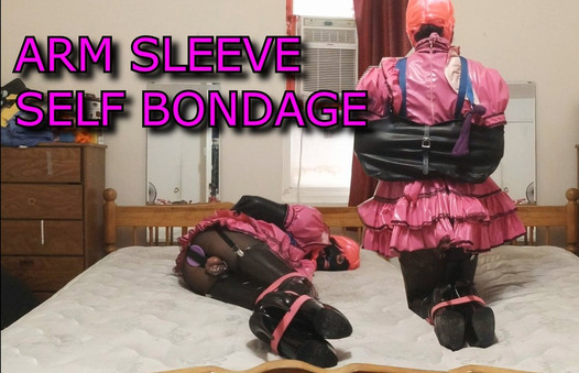 Sissy, femme de ménage, bras, auto-bondage - long