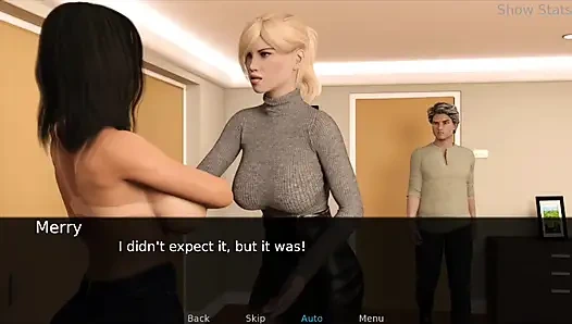 Горячая жена проекта - Jenny помогла Merry одеться