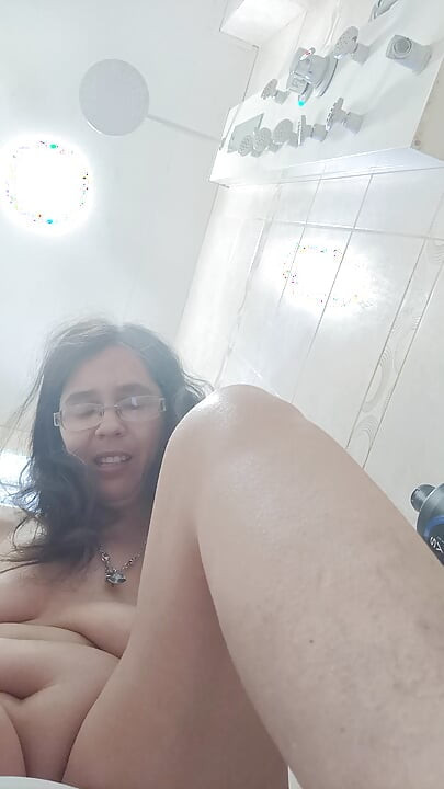 Jessy på badet