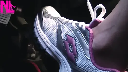 Fast Driving in Lotto Sneakers