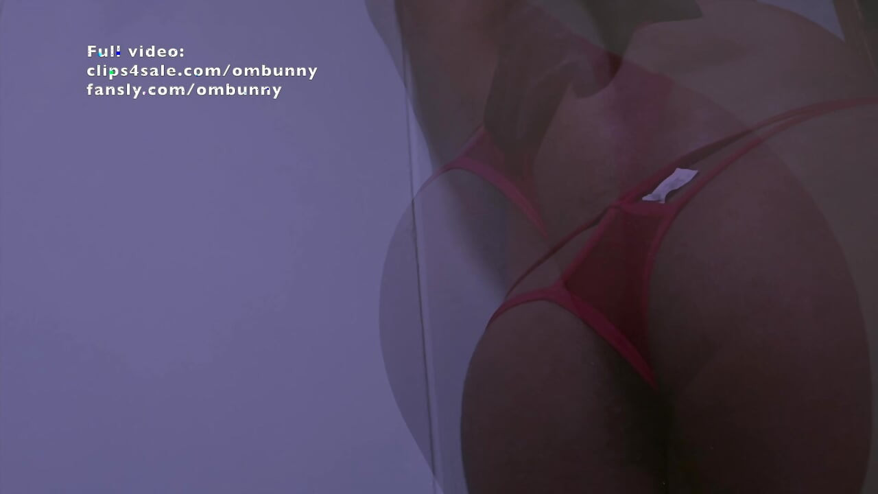 Ass Worship Sissy Goon Fuel in Red Thong & Silk Gloves
