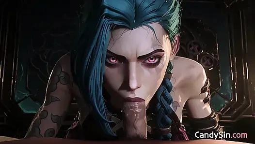 Jinx bertato meleleh dengan gaya anjing lembut membela ai porn