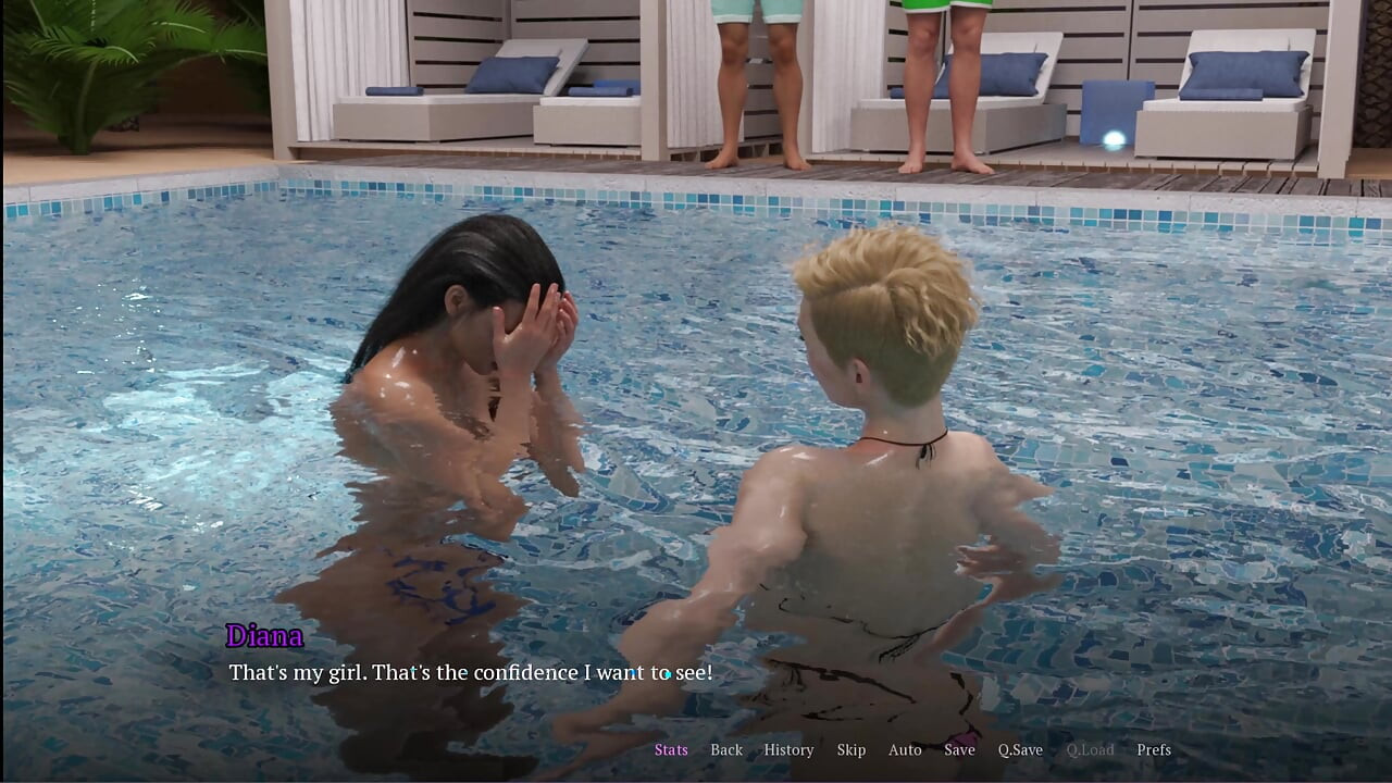 Căsătoria adorată 8 Evelyn a mers topless la piscină
