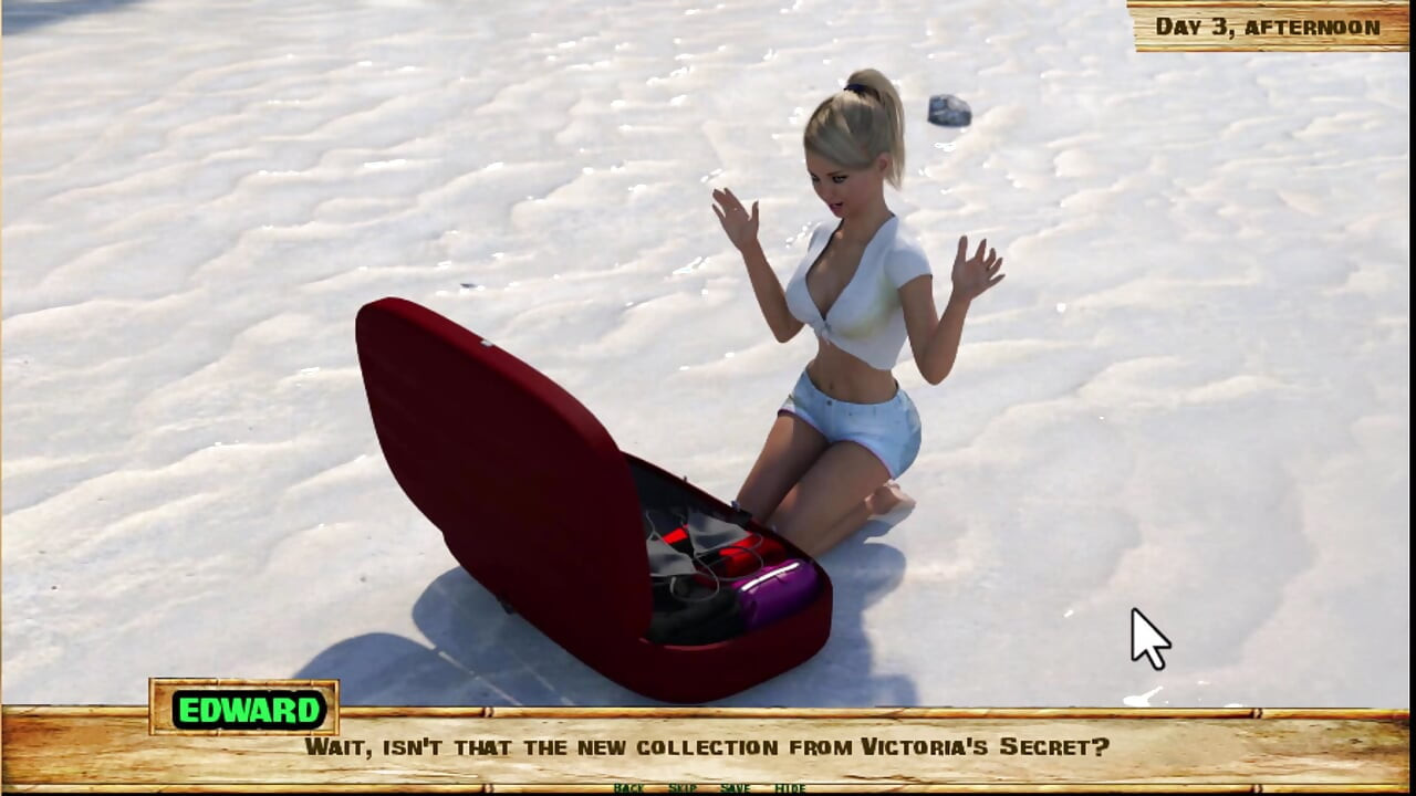 Lewd Island 3 - we found a suitcase with lingerie in
