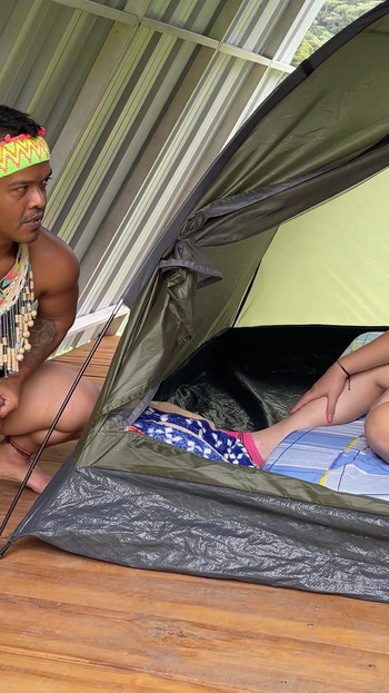 Epic moment from "Little Indian finds a woman resting in the middle of the forest, he gets horny seeing her huge ass and"