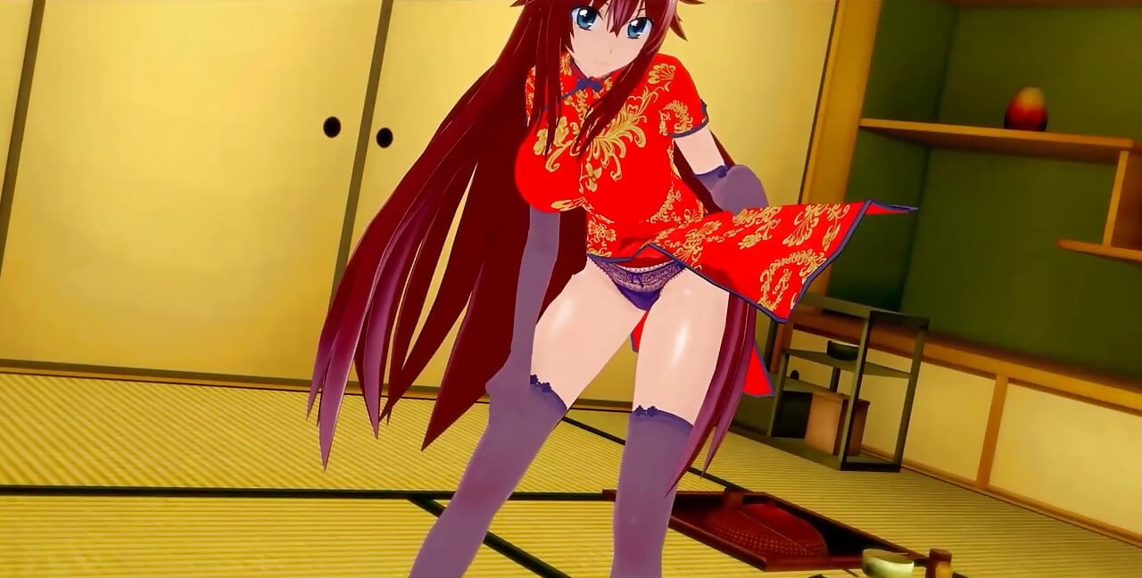 Rias Gremory Kimono Sex på festivalen, Hsdxd Ntr Madness E9