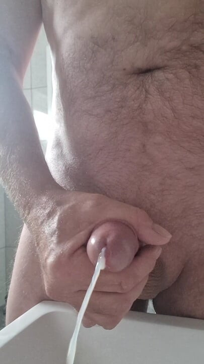 Second cum of the morning. Big load