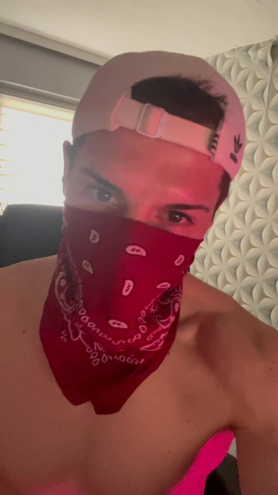 Handsome hunk in bandana