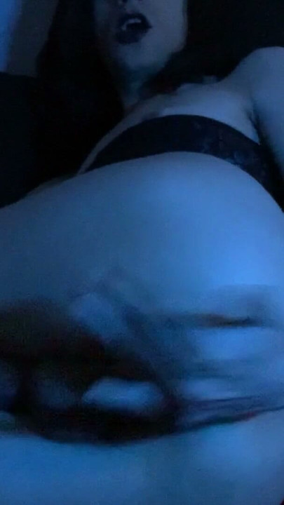 Shemale in lingerie playing with her gorgeous cock | Clip 1