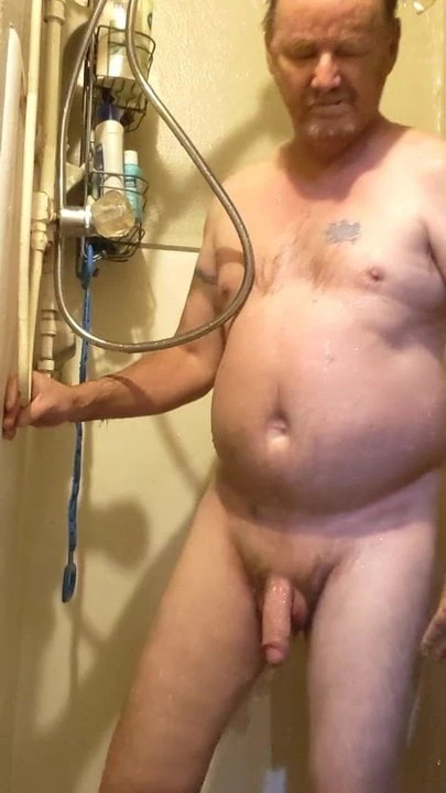 Nude in shower