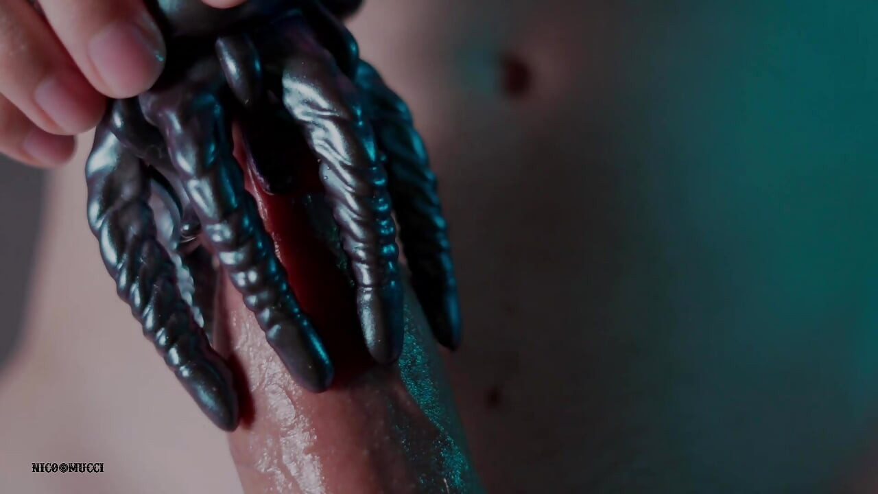 Hard Cock Meets Vibrating Toy on the Couch