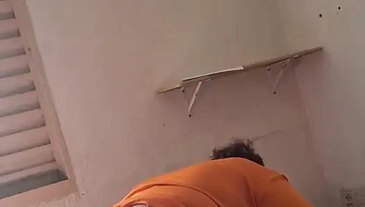 Büyük memeli üvey anne binmeyi biliyor