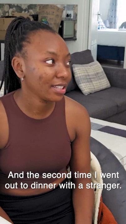 This good girl 18YO EBONY TEEN never broke a rule... till I stretched her RAW on my couch | Clip 1