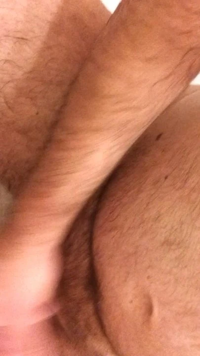 After Shower Wank with Creamy Ending