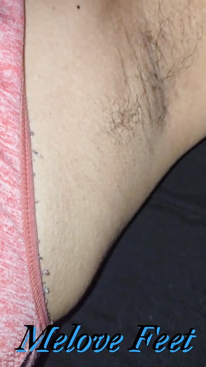 Melove Showing her Hairy Armpits and her...