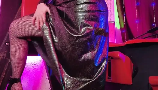 Dominatrix Eva Latex Femdom BDSM Mistress Fetish Dress High Heels Big Ass MILF Hot Rubber