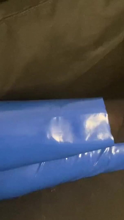 Blue Vinyl Leggings and Blue High Heels | Clip 1