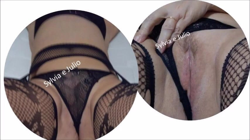 Sylvia estreando lingerie nova