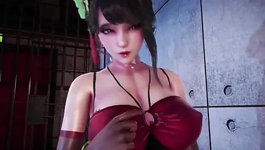 B030 Dominanz durch zwei königinnen, Dominanz, Rückhalteständer, abspritzen