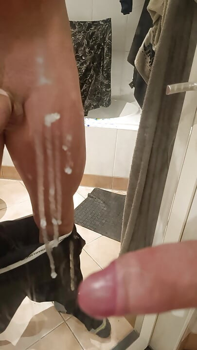 After waking up, I couldn't help but have to empty my balls