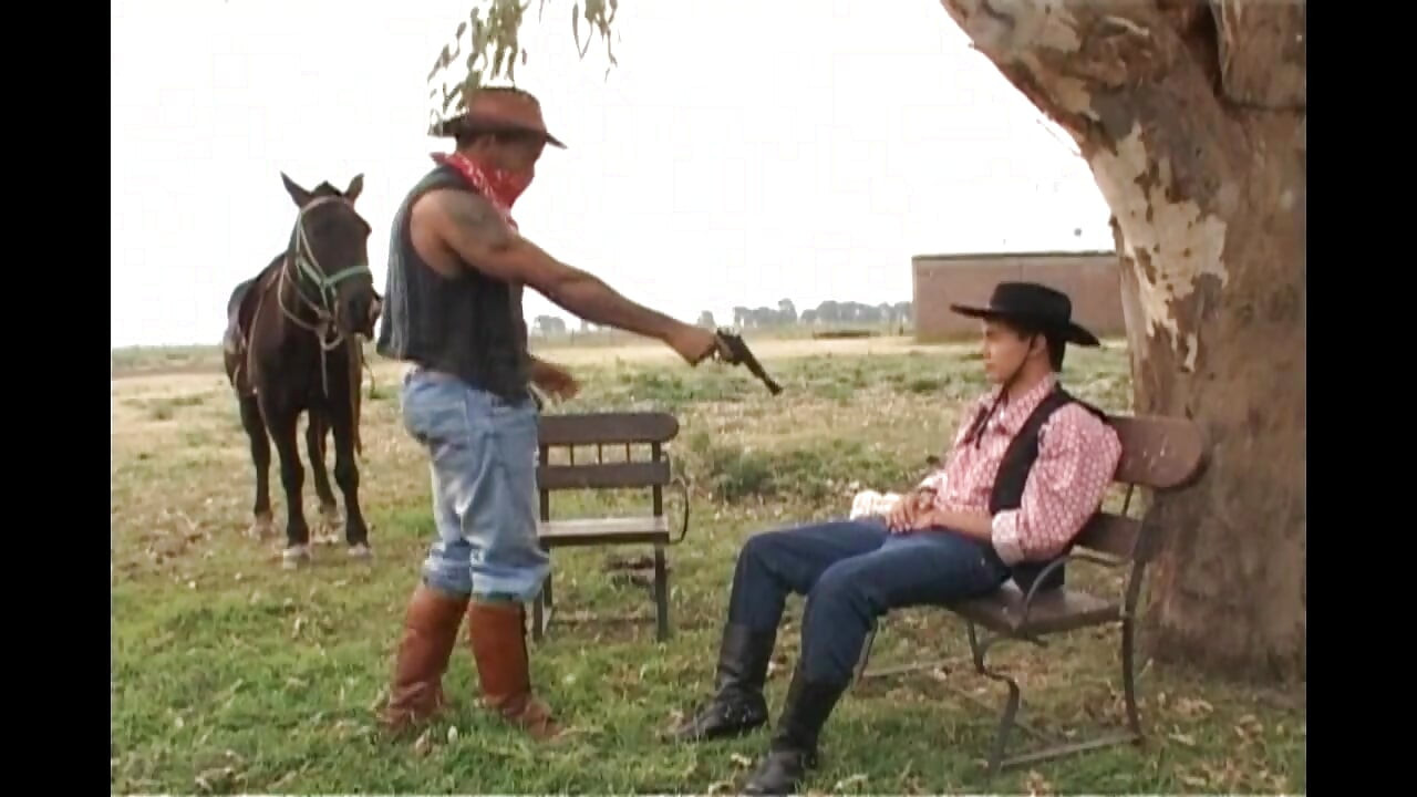 Cowboys fuck young guy in the ass