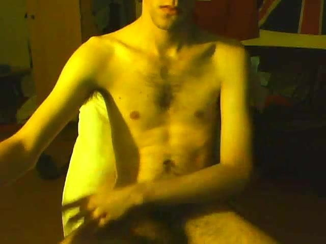 Skinny young twink jerks it