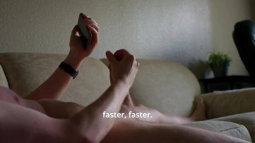 Nice jerking off big white penis