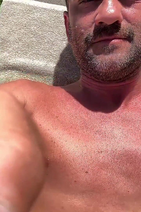 Rooftop Terrrace Tim Blesh Cumshot Under the Sunbed