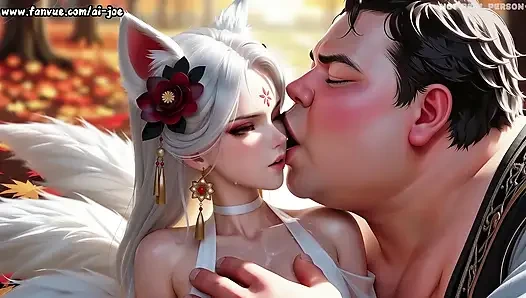The cute little fox girl, do you like her? By the big fat guy... Episode Two AI-generated