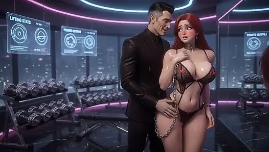 18+ stiefvater trainiert sklavin stieftochter fitnessstudio titten arsch 3D