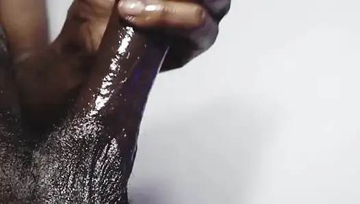 Night time home alone jerk off my big cocky dick