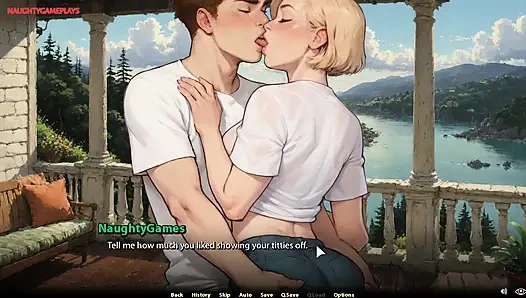 Blonde Fucked Hard and Creampied While Riding Big Cock - Moonripple Lake 03 By BCG