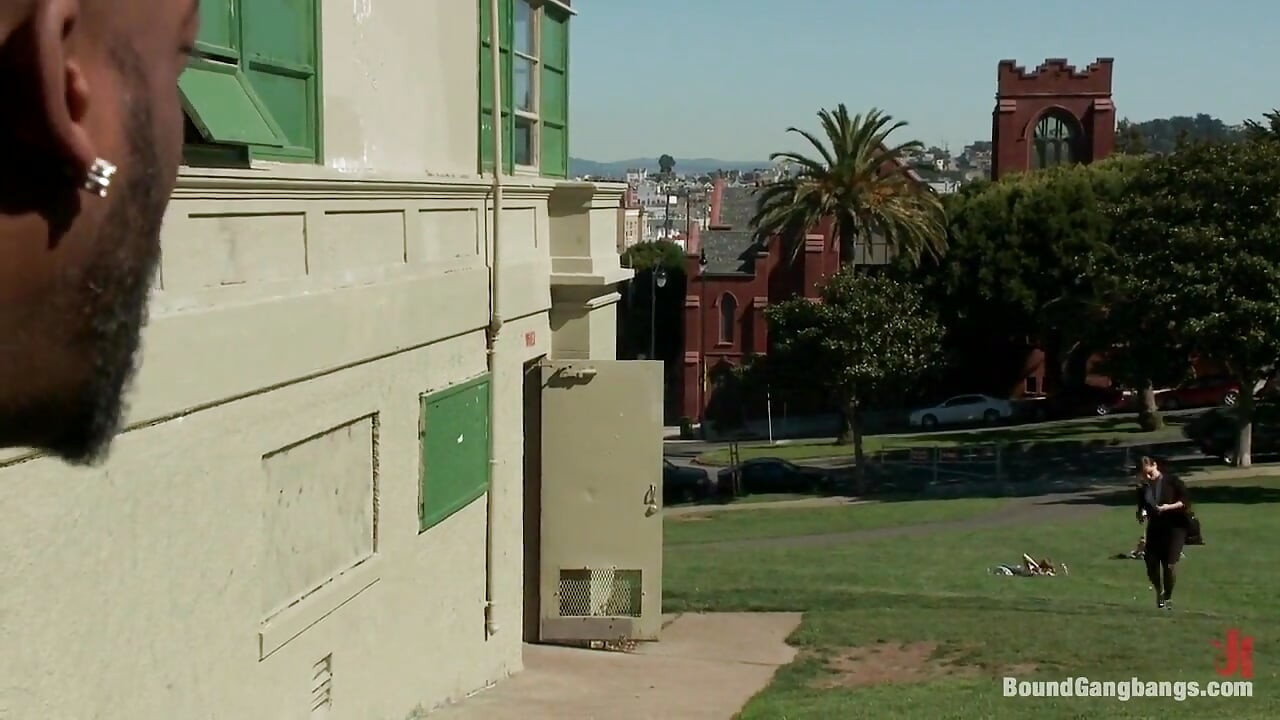 Sexy Business Lady Is Overpowered & Gang Banged in a Public Restroom by Huge Cocks