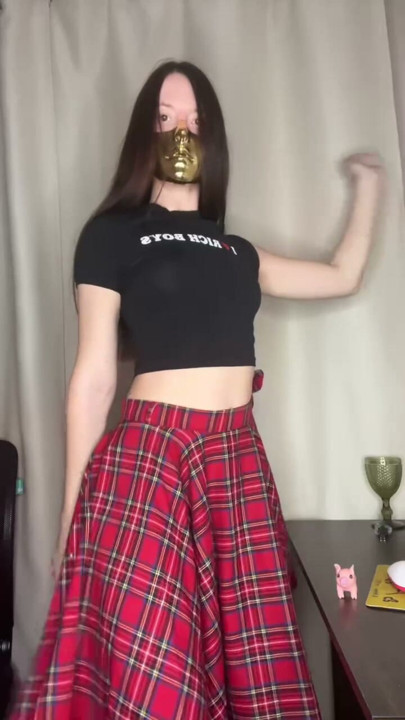 dance goddess gold mask