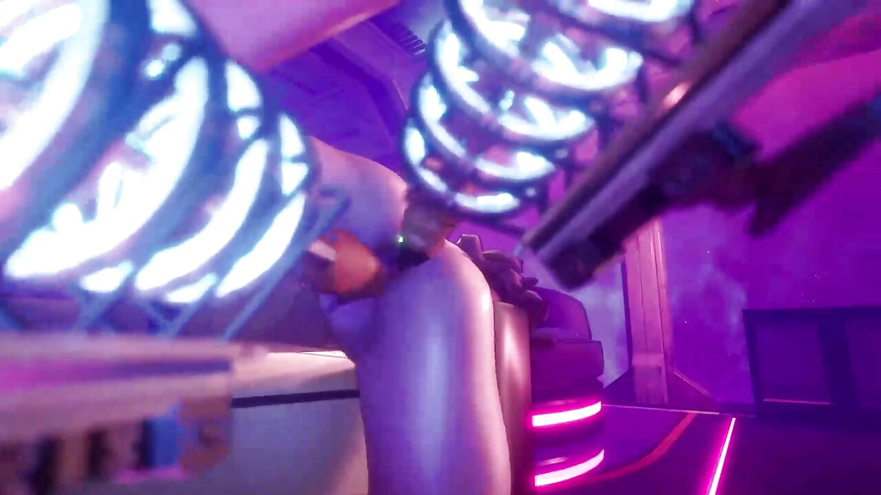 3D My Huntess Slave and a slut girl fucking her using fuck machine and a dick, when she scream i like her moan