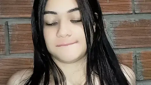 Face of an Indian girl while being fucked from behind