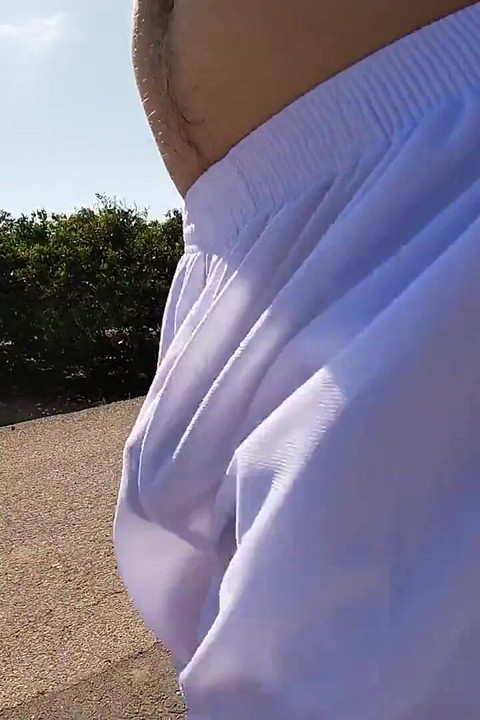 Expunere My Boner în pantaloni scurți de baschet See Thru pentru cicliști și alergători