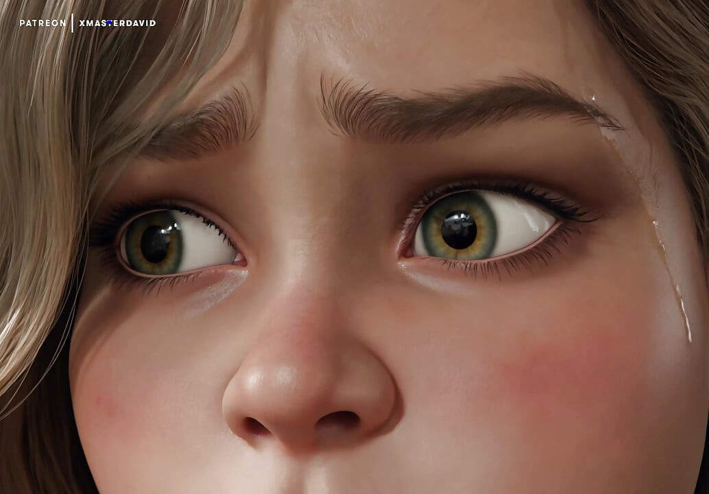 Alimentando el miedo - animación de expansión del vientre en 3D