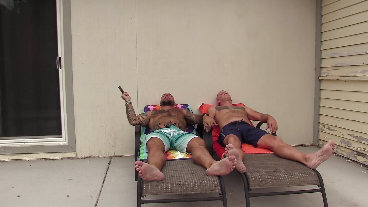 Fucking my stepdad outside and cigar smoking!