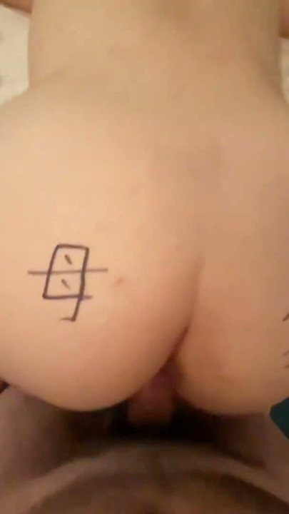 Fuck my fat ass bitch from behind for 16 mins straight after writing on her ass | Clip 1