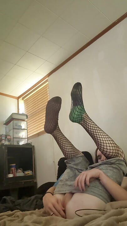 Trans Pet Decides to Explore Herself While Her Owner is Away!