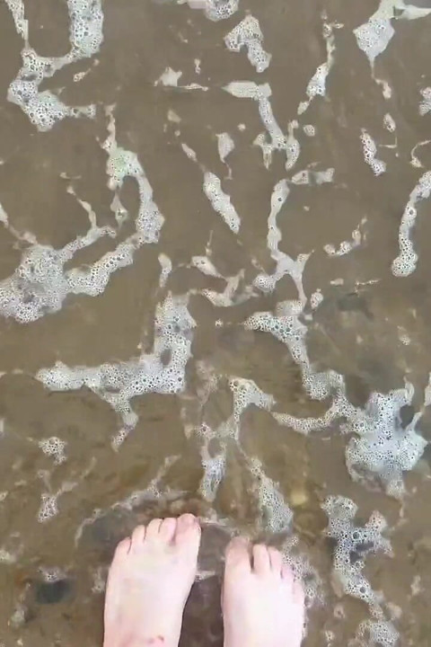 Barefoot Walking on the Beach Sfw