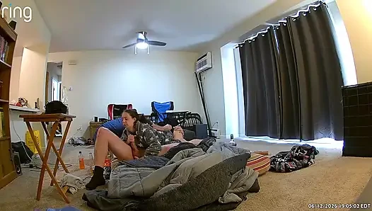 Horny wife needs shower sex while she has her period