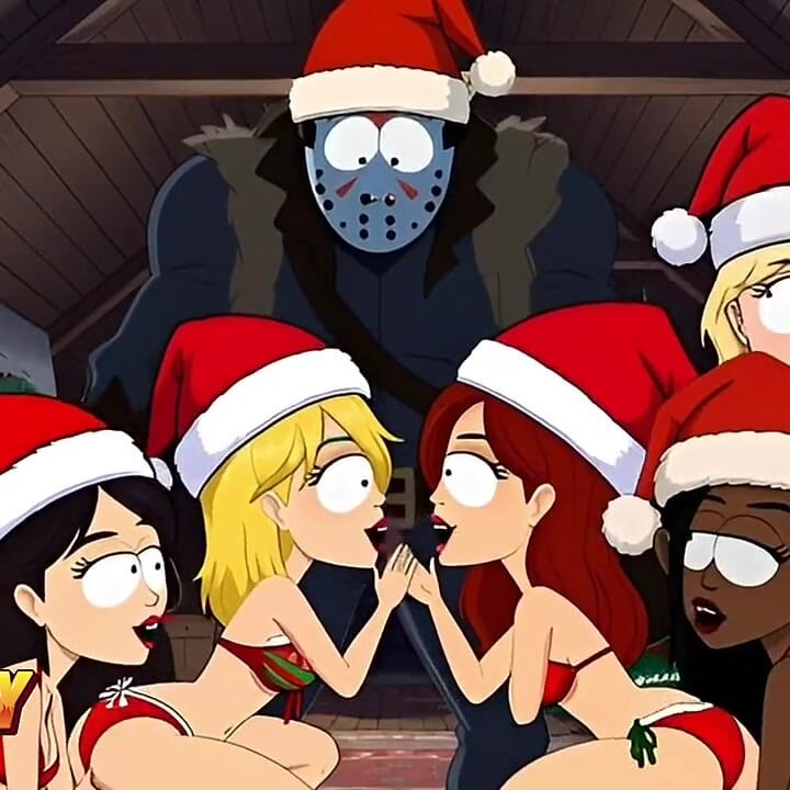 Sexparty mit schlampen im Camp Crystal lake, Cartoon