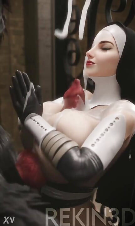 Călugăriță sexy 3d futută de compilație cu demoni