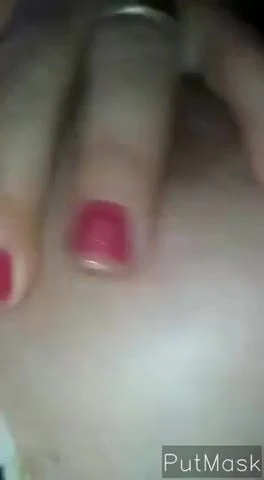 Minha mulher com a buceta gozada